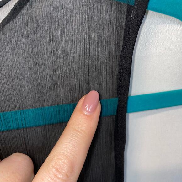 Leon Max Max Studio 100% English Lace Black Sheer Topper Dress Limited Edition 0 - Picture 5 of 8